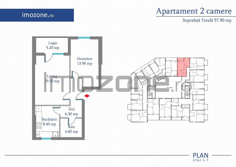 Apartament 2 camere reducere 10% din valoarea avansului